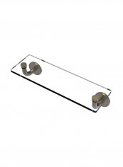 Remi Collection Vanity Beveled Edges Glass Shelf Clear 16inch