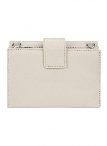 Foldable Crossbody Clutch Ivory