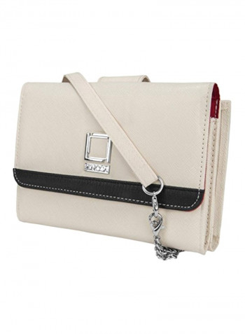 Foldable Crossbody Clutch Ivory