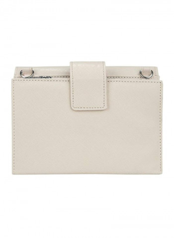 Foldable Crossbody Clutch Ivory