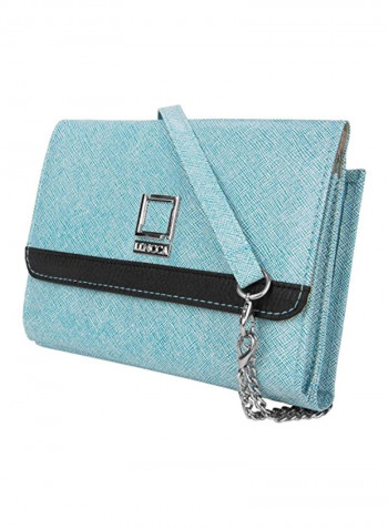 Foldable Crossbody Clutch Sky Blue