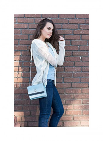 Foldable Crossbody Clutch Sky Blue