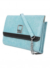 Leather Crossbody Bag Skyblue/Black reviews Leather Crossbody Bag Skyblue/Black