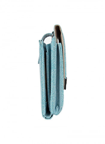 Classic Clutch Purse Skyblue/Silver