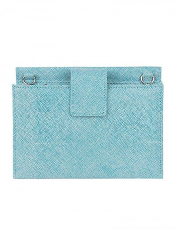 Leather Crossbody Bag Skyblue
