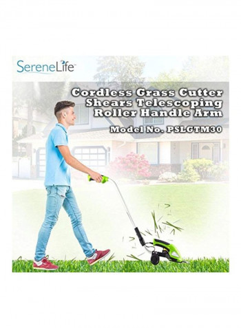 Cordless Lawn Mowers Green/Grey/Black