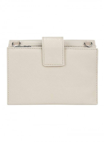 Foldable Crossbody Clutch Ivory