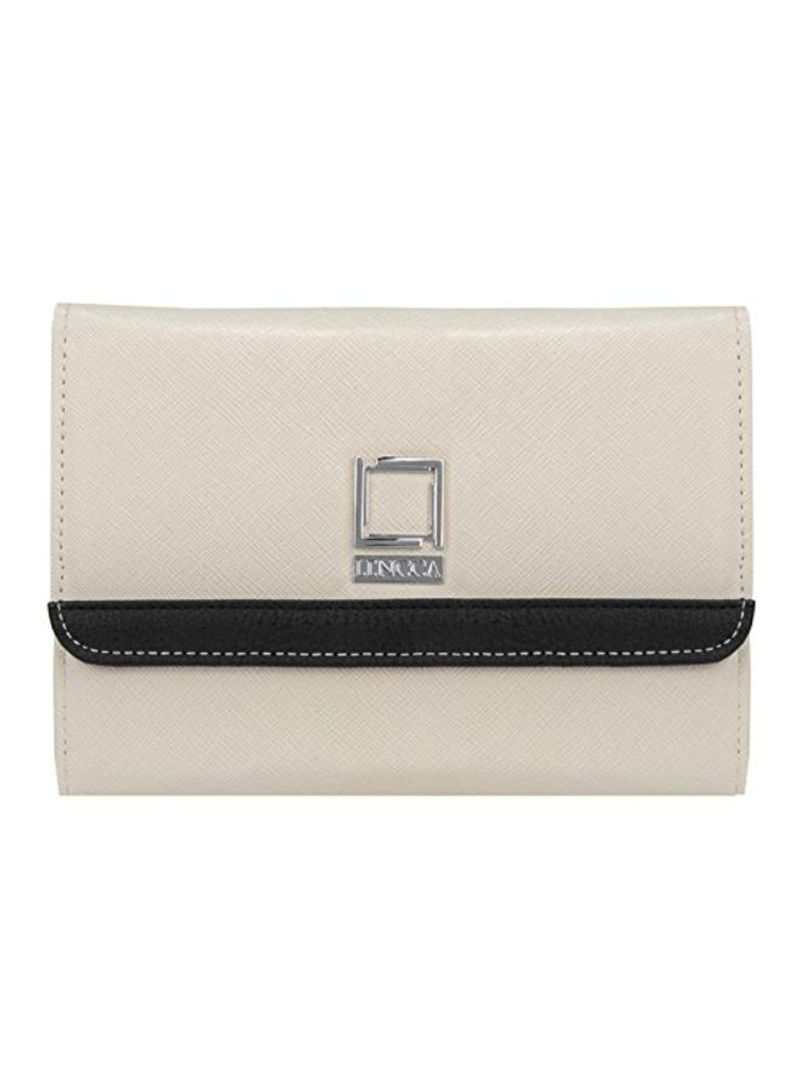 Bi-Fold Leather Wallet Ivory