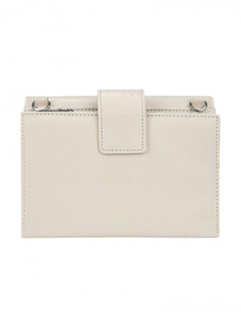 Foldable Crossbody Clutch Ivory