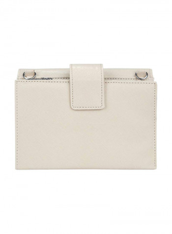 Foldable Crossbody Clutch Ivory