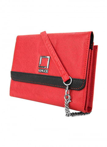 Foldable Crossbody Clutch Red