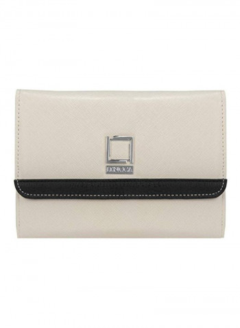 Bi-Fold Leather Wallet Ivory