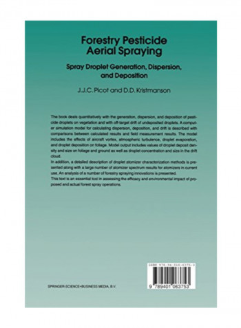 Forestry Pesticide Aerial Spraying Paperback