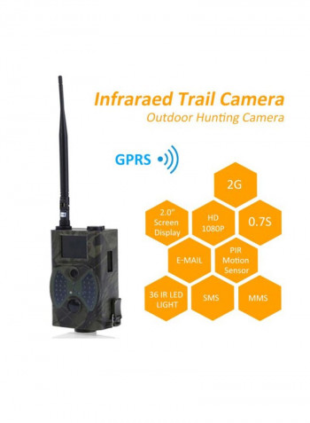 LED Hunting Trial Camera With Antenna