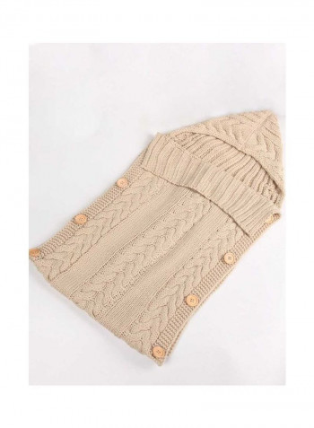 Swaddle Blanket Knit Crochet Hooded Sleeping Bag