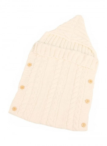 Swaddle Blanket Knit Crochet Hooded Sleeping Bag