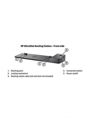 Ultra Slim Docking Station Black