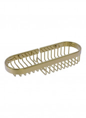 Wire Shower Basket Gold
