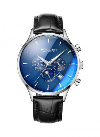 Men's Leather Analog Watch SL1809