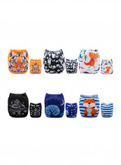 Reuseable Washable Pocket Cloth Diaper 6 Count With 12 Inserts
