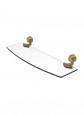 Venus Collection Groovy Accents Glass Shelf Clear/Grey 18x5x2inch