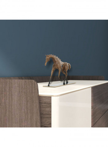 Horse Tabletop Sculpture Brown
