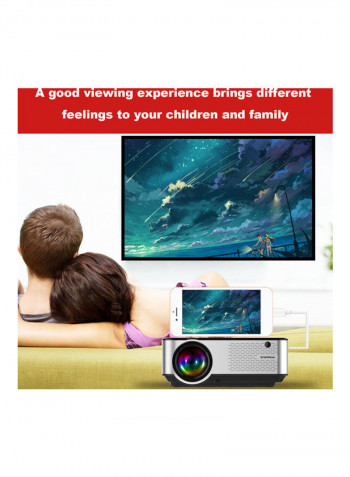 Mini HD LED Home Theater Projector C9 Silver