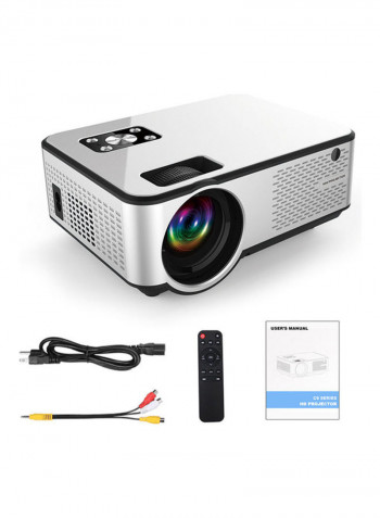Mini HD LED Home Theater Projector C9 Silver