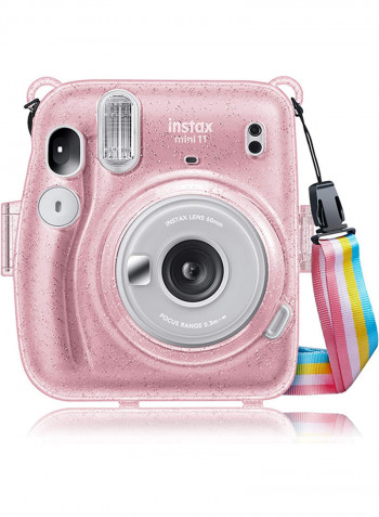 Fujifilm Instax Mini 11 Instant Camera With Transparent Case And Plain Film 20 Sheets