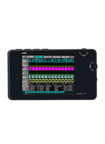 Portable Digital LA104 USB  Logic Analyzer Oscilloscope Black