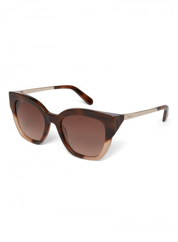 Women's Cat-Eye Frame Sunglasses - Lens Size: 53 mm