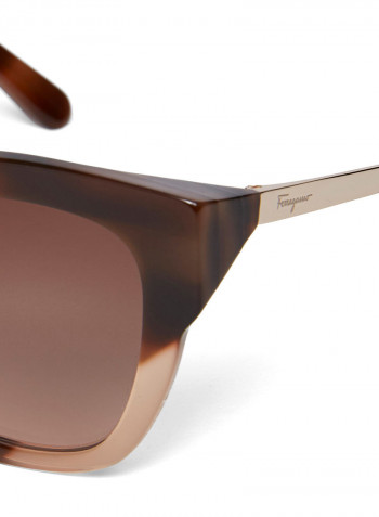 Women's Cat-Eye Frame Sunglasses - Lens Size: 53 mm