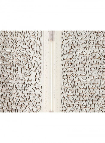 Wooden Frontier Room Divider Beige 200x183x183cm