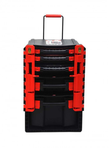 Professional Trail Tool Storage System Black/Red 50X41X77centimeter