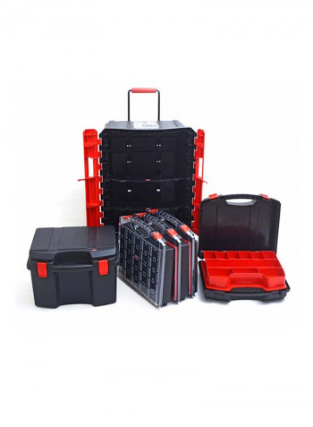 Professional Trail Tool Storage System Black/Red 50X41X77centimeter