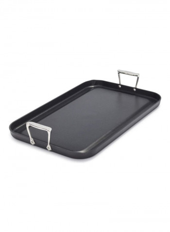 Anodized Nonstick Griddle Black 22x14x4inch