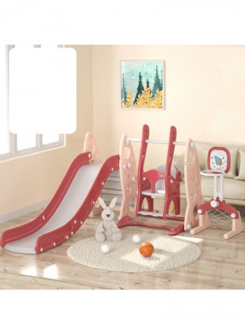 Plastic Indoor Slide And Swing Play Set