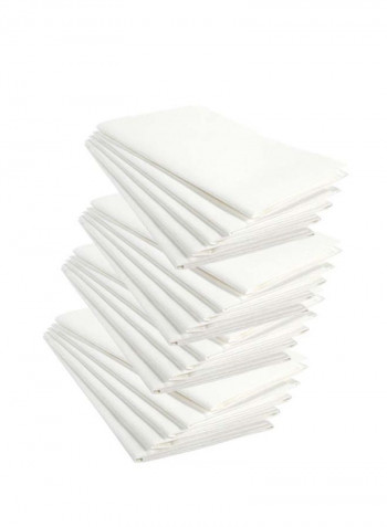 20 -Piece Ultimate Cloth White 15.50X13.50inch
