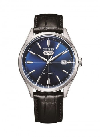 Men's Mechanical Leather Analog Watch NH8390-20L