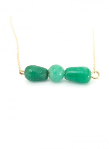 Avocado Pure Colombian Emeralds Necklace