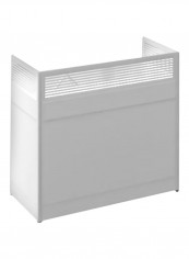 MDF Single Seat Office Desk Grey 120x110x60centimeter