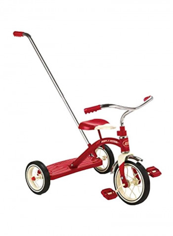 Classic Tricycle With Push Handle
