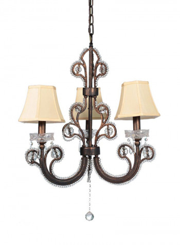 Rustic Chandelier Brown/Beige/White 640x660millimeter