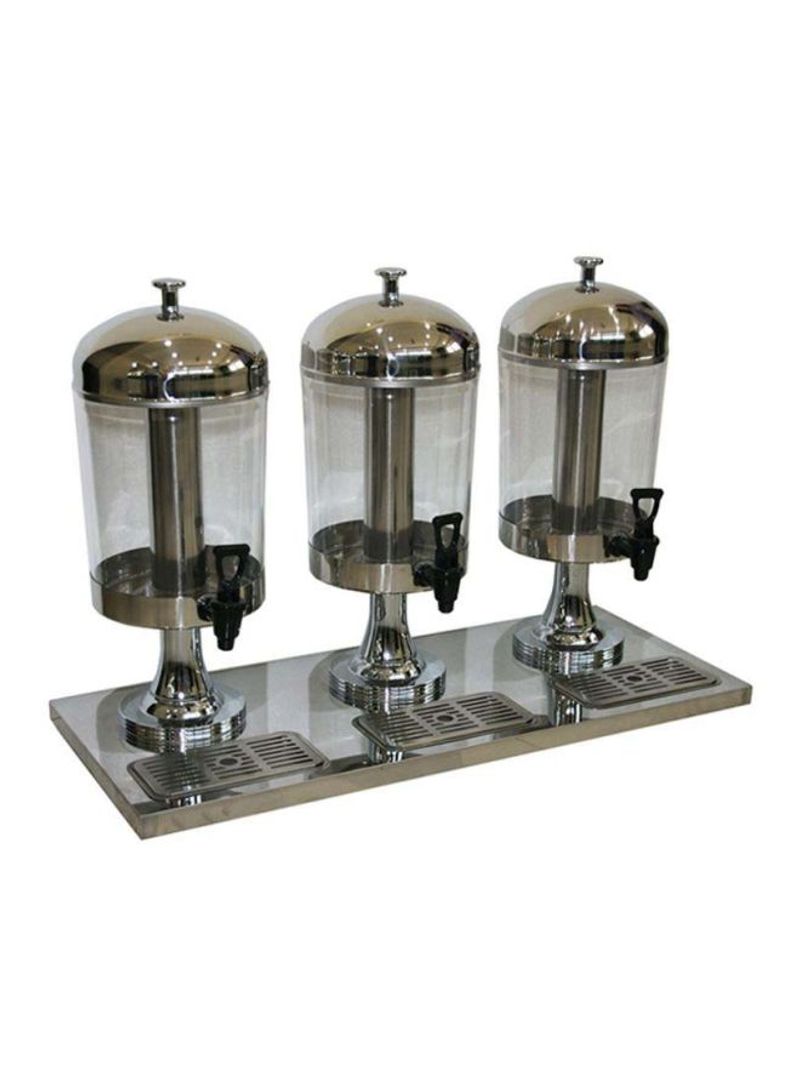 3-Piece Juice Dispenser Set AT90512-3 Silver