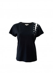 Solid Pattern Casual T-Shirt Black reviews Solid Pattern Casual T-Shirt Black