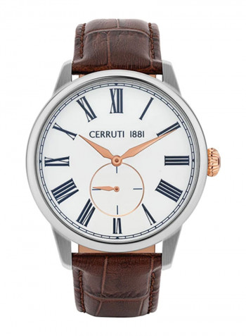 Men's Leather Analog Wrist Watch  C Crwa26306