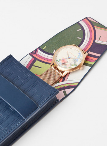 Women's Belgravia Watch With Pink Dial And Stainless Steel Bracelet