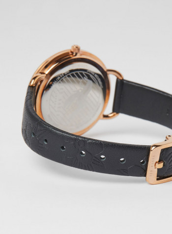 Women's Hetttie Watch With Dial And Leather Stra