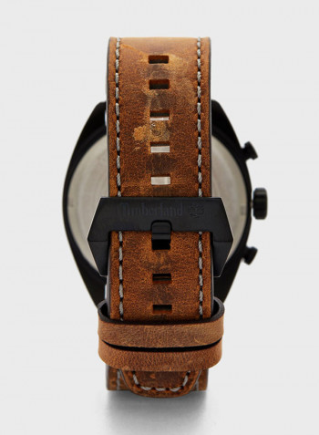 Men's Leather Analog Wrist Watch T TBL15640JLB-61