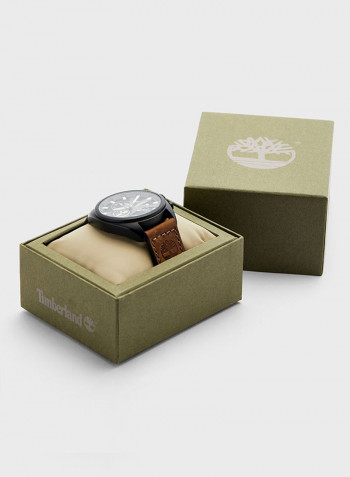 Men's Leather Analog Wrist Watch T TBL15640JLB-61